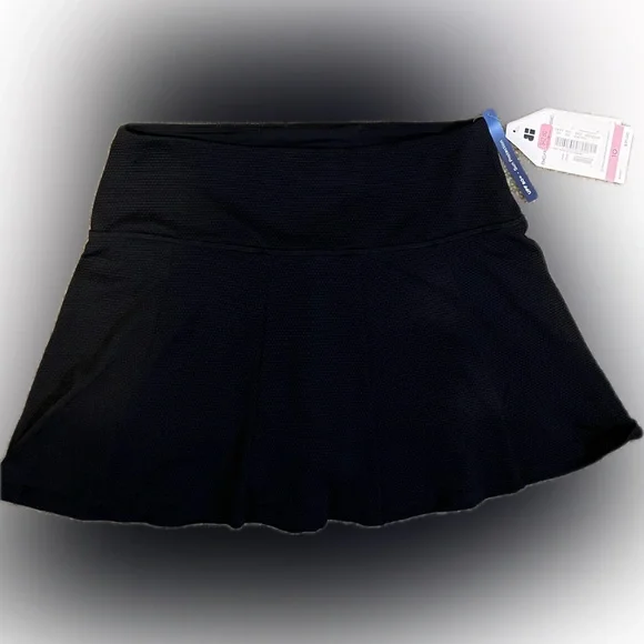 Beach House Pique Solid Black Olivia Princess Seam Swim Skort size 10 - Picture 4 of 12